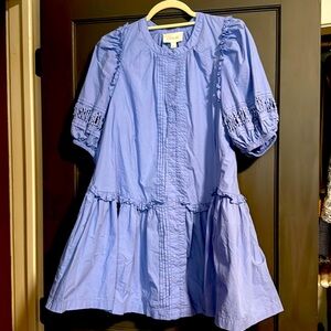 Cleobella size medium periwinkle drop waist mini tunic with pockts